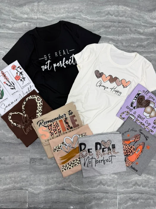 Remera Estampada de Dama Talle Especial