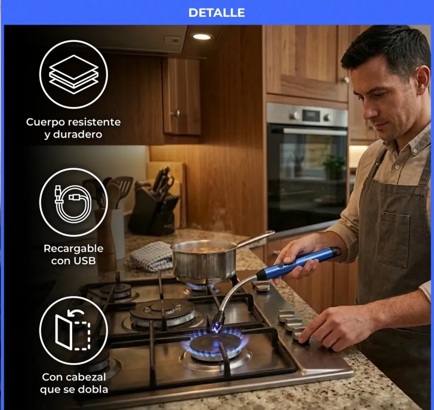Chispero para Cocina con Carga Usb - Imagen 3