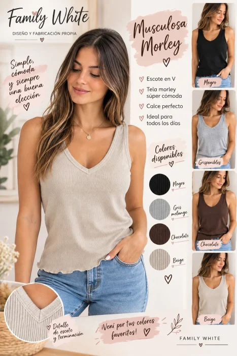 Musculosa Escote V