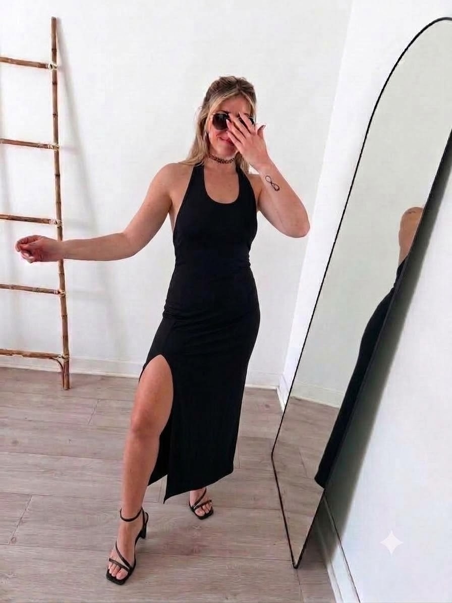 Vestido Largo con Tajo - Imagen 2