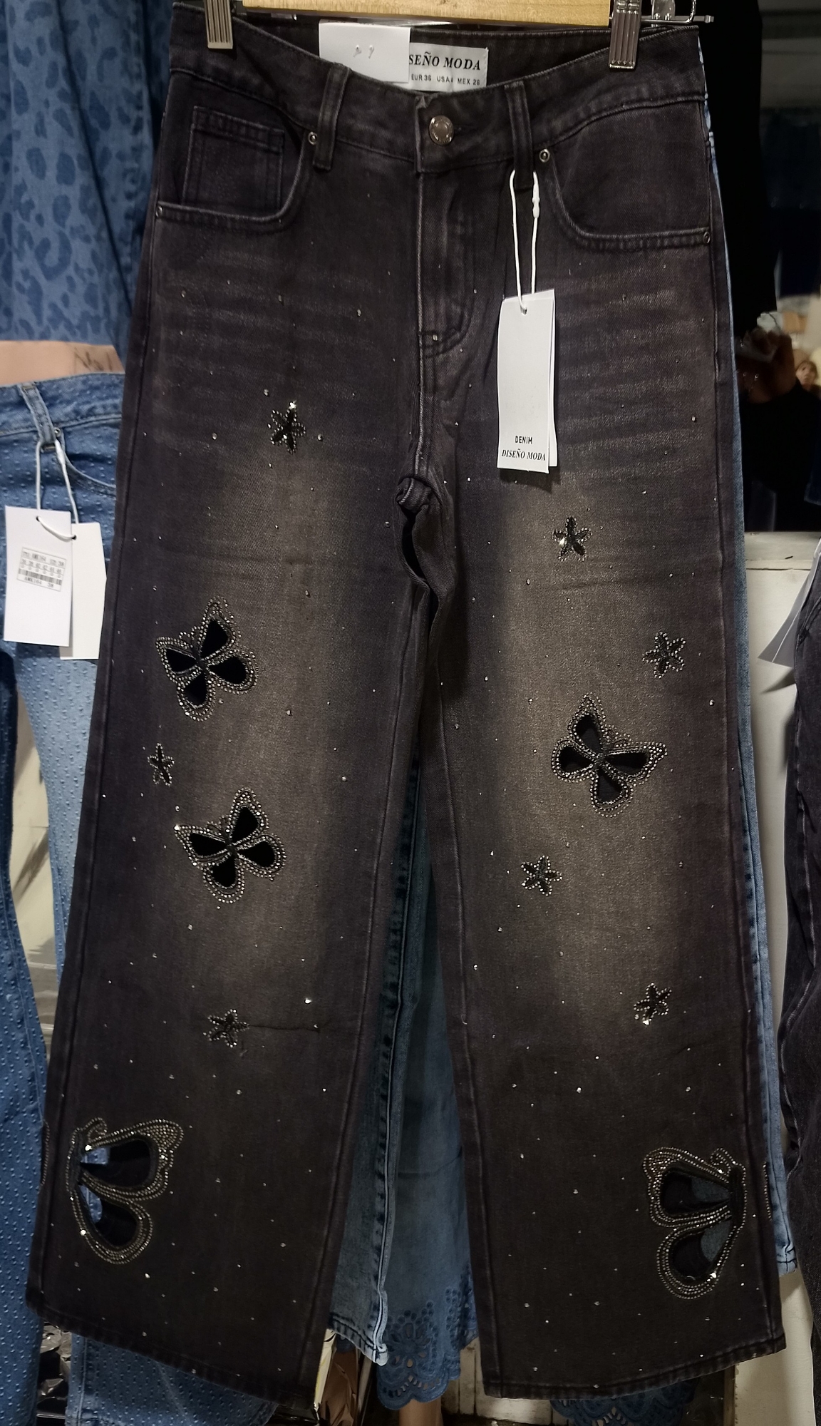 Jeans Calado Full Piedreria Brillo - Imagen 2