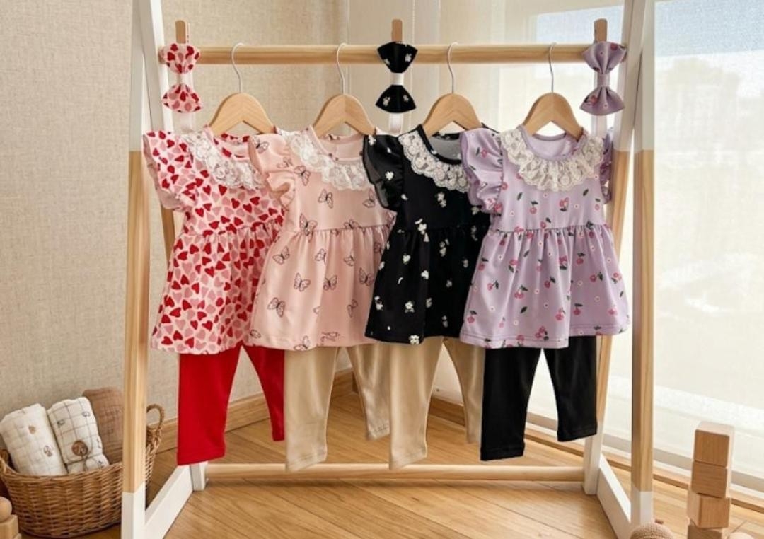 Conjunto Volado Flor - Imagen 2