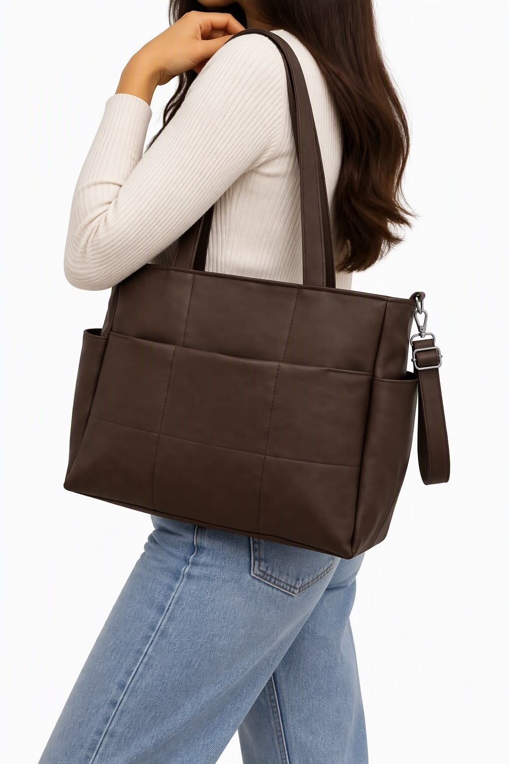 Tote Bag Bolsillo Pu Premium - Imagen 5