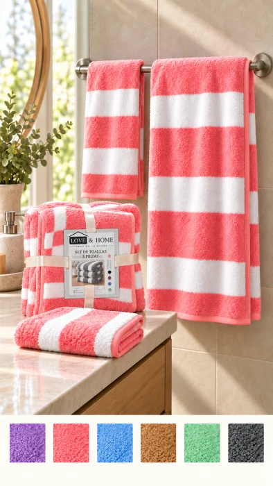 Set X3 Secado Rápido Love And Home