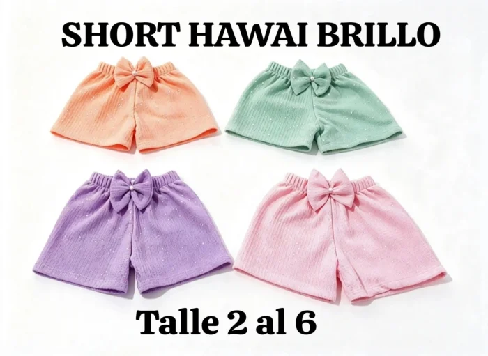 Sorth Moño Hawai con Brillo