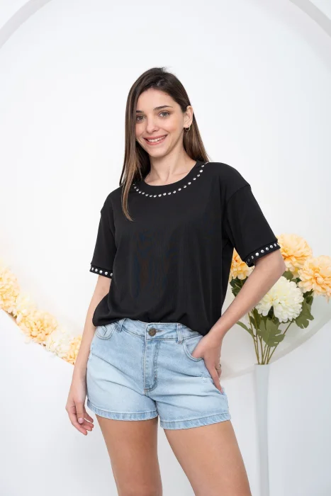 Remera de Morley Rib Party con Tachas