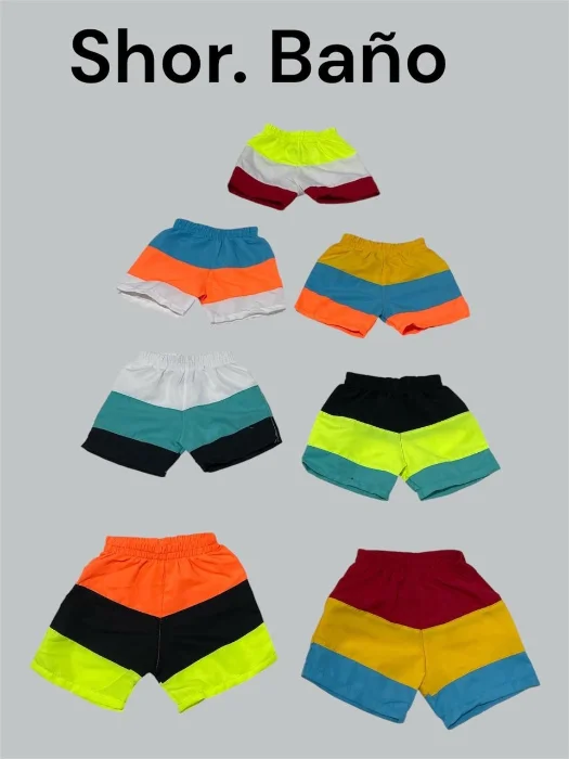 Short Baño Tricolor