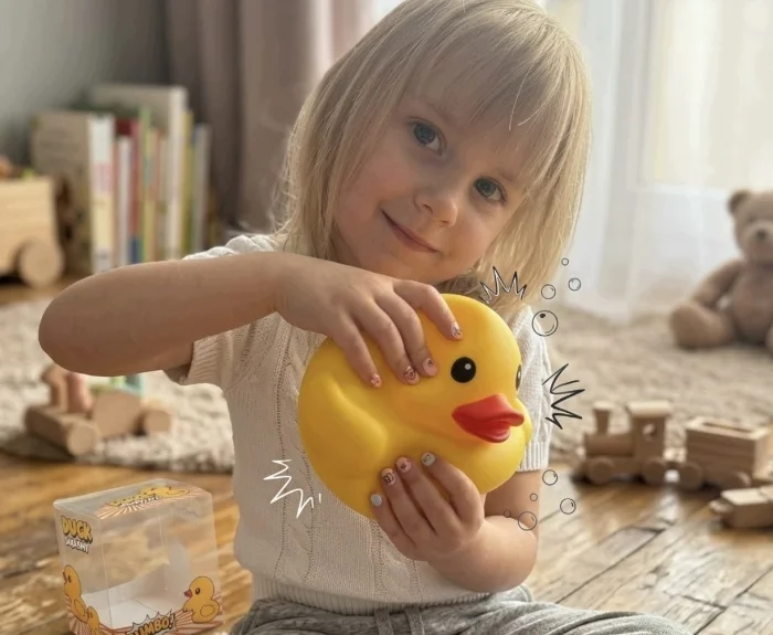 Squishy Jumbo Patito 12× 11 Cm Aprox,  Navidad , Virales Tik Tok