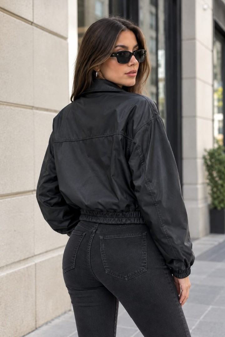 Bomber Cuerina Cinturón - Imagen 2