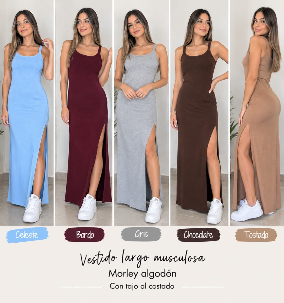 Vestido Largo Bretel - Imagen 2