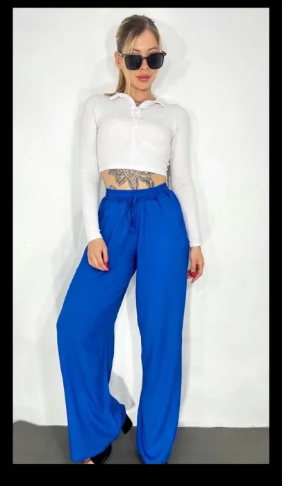 Palazo Lino con Spandex