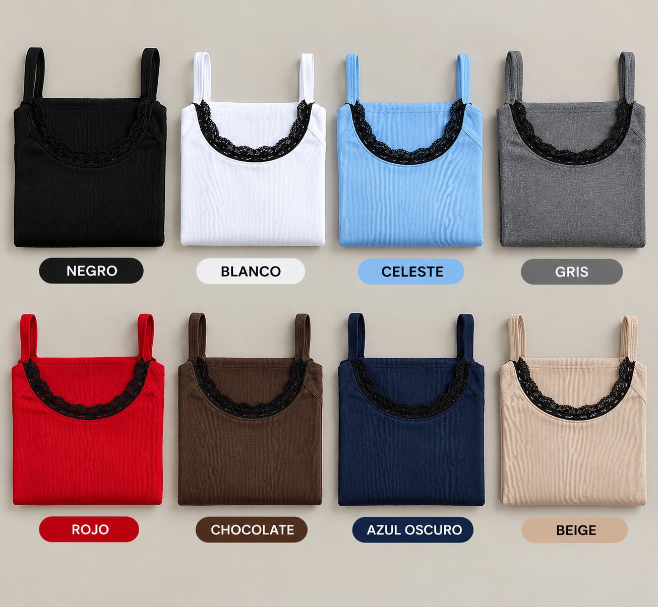 Musculosa con Encaje - Imagen 2