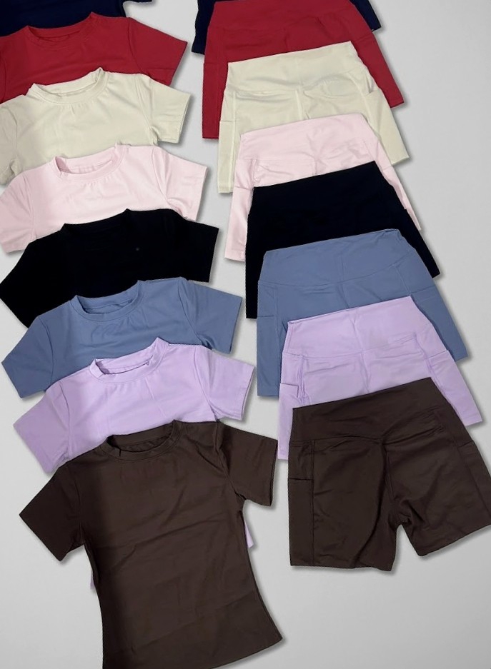 Conjunto Compresor Remera Compresora y Short Corazón Delirio - Imagen 2