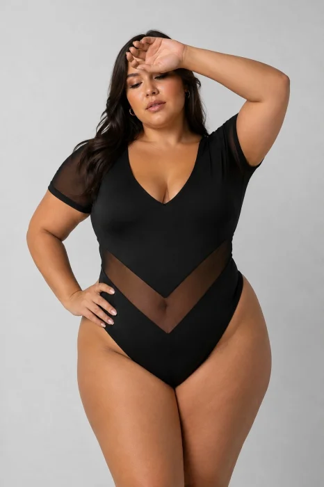 Body Tull Escote V Curvy