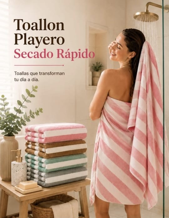 Toallón Playero Gigante 90x 160 Secado Rapido - Imagen 2