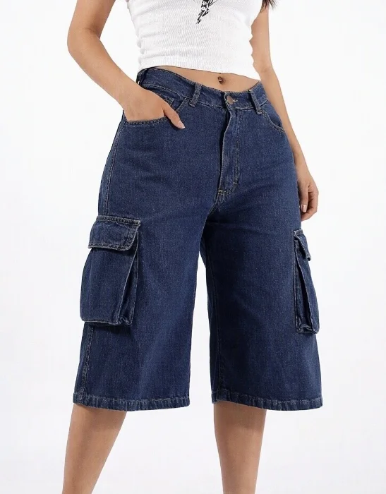 Bermuda Baggy Azul