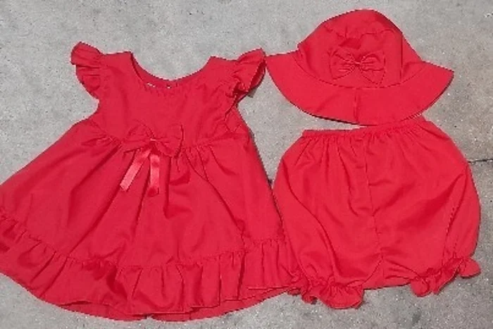 Vestidos de 3 Piezas de Batista