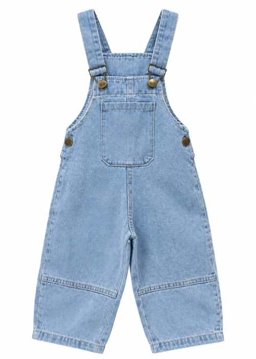 Jardinero Jean Liso. Unisex. desde 1 Año hasta 3 Años