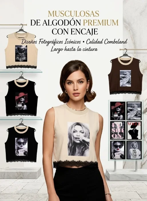 Remeras C/ Encaje
