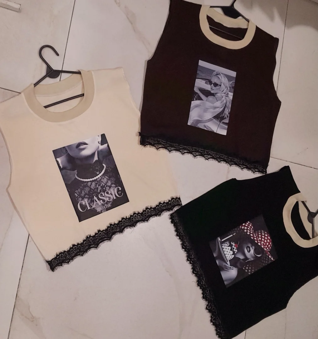 Remeras C/ Encaje - Imagen 2
