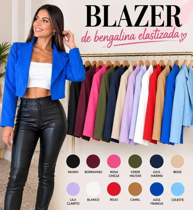 Blazer Bengalina Elastizada