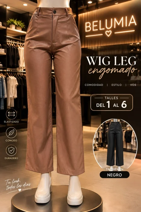 Wig Leg Engomado