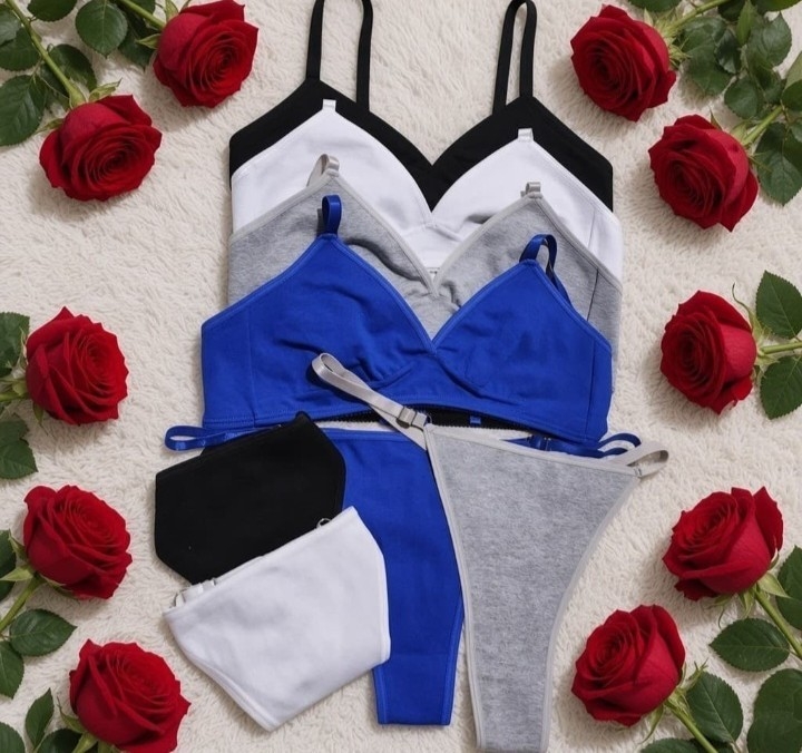 Conjunto Bralette de Algodon Doble Tela - Imagen 3
