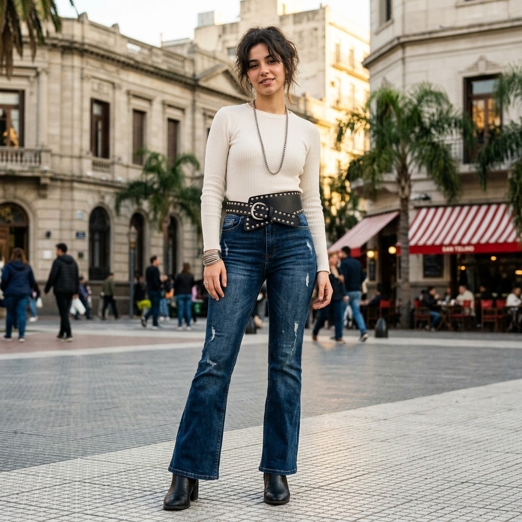 Cinto Faja en Punta C/ Tachas, Marroquineria, Navidad - Imagen 2