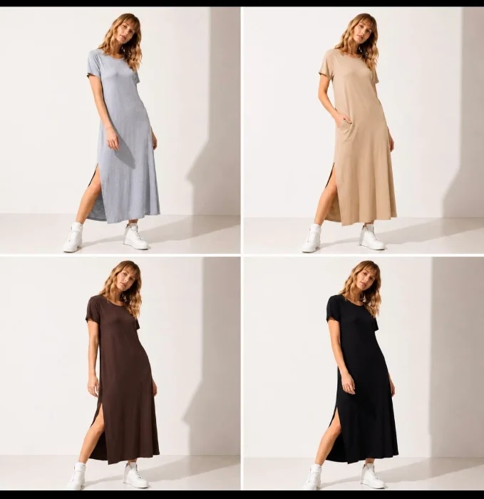 Vestido Morley con Tajo