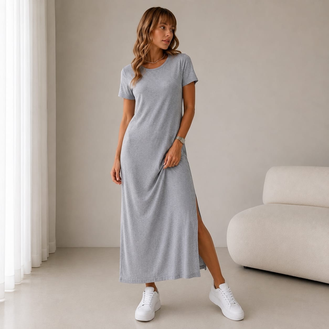 Vestido Morley con Tajo - Imagen 2