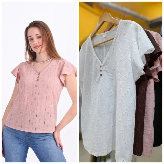 Blusa Broderi Talles 2 al 6
