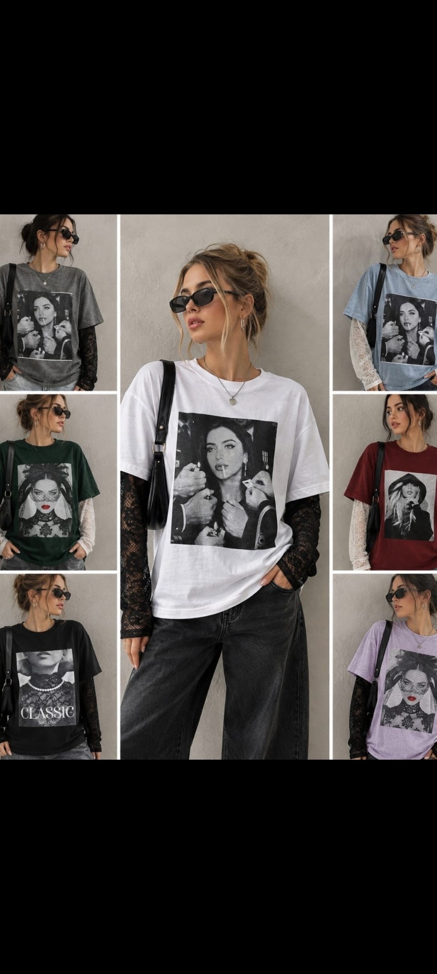 Remeras con Encaje en las Mangas - Imagen 3