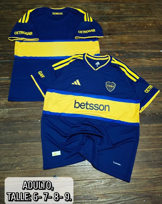 Camiseta Boca Titular Adulto -talles Speciales.