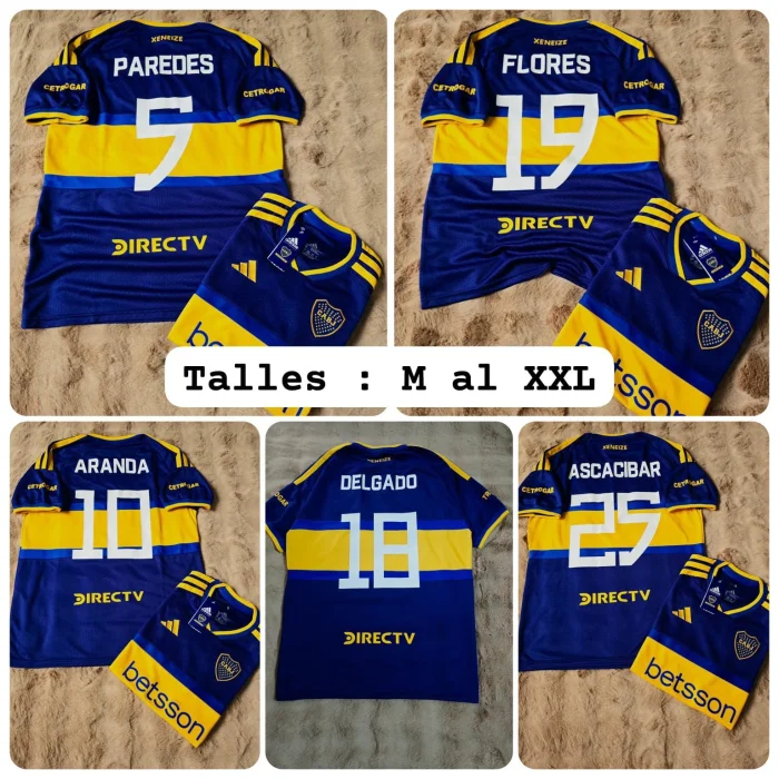 Camiseta Boca Titular con Dorsal