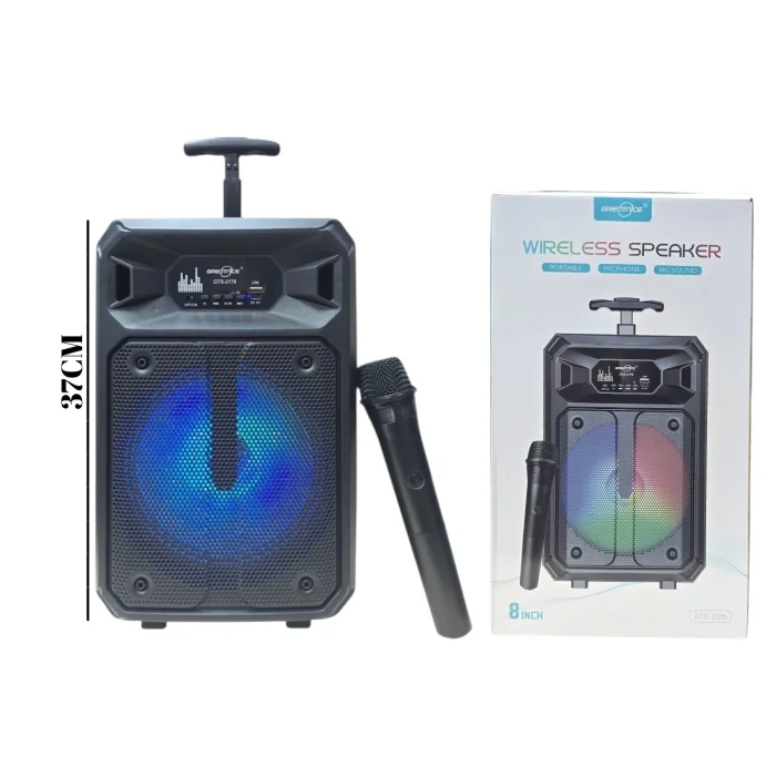 Parlante Bluetooth 8 Plg Valija C/microfono (gts-2176)