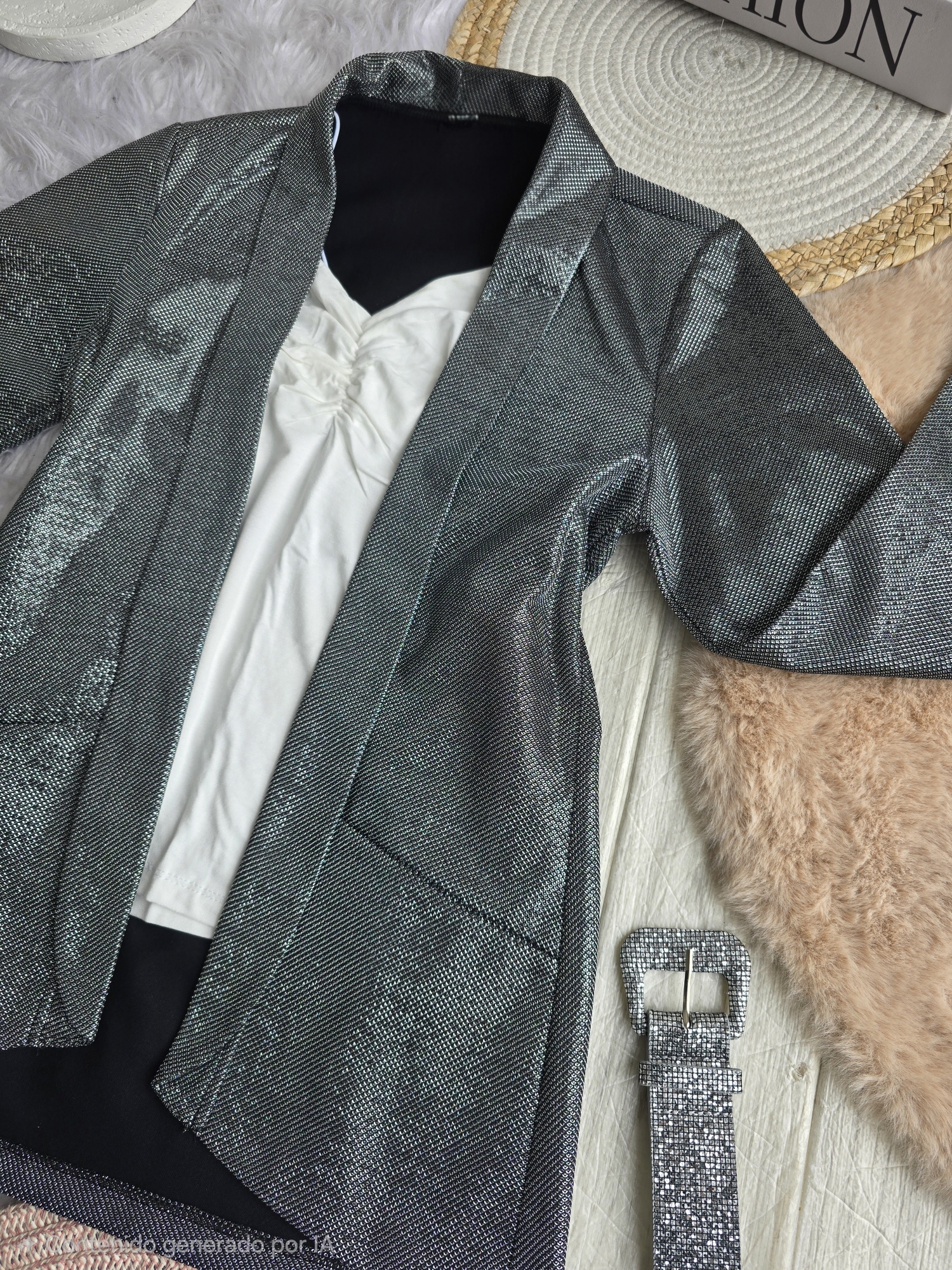 Blazer Gliter Brillo - Imagen 3