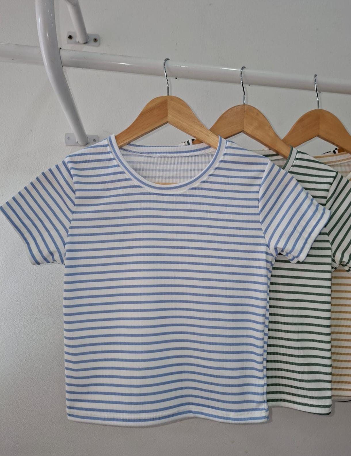 Remera Morley Rayada Mujer Verano Dama Camisa Camiseta Remeron Top Manga Corta - Imagen 3