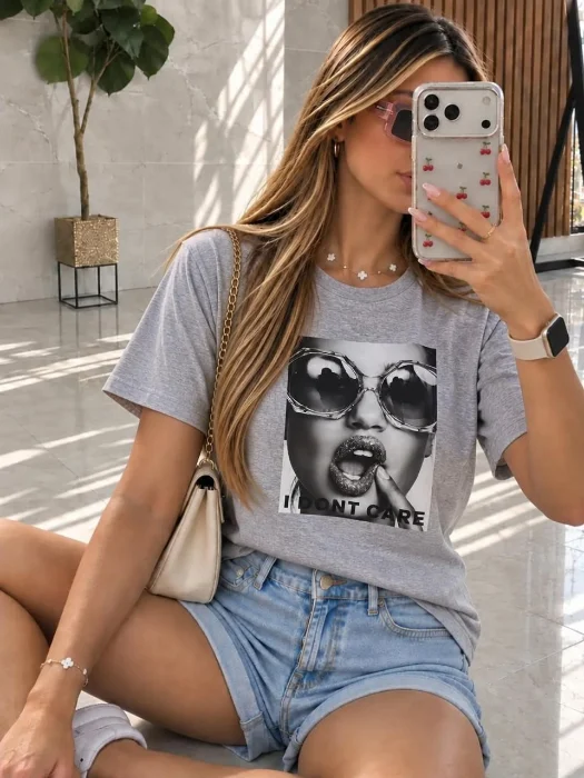 Remera Dont Care Algodón