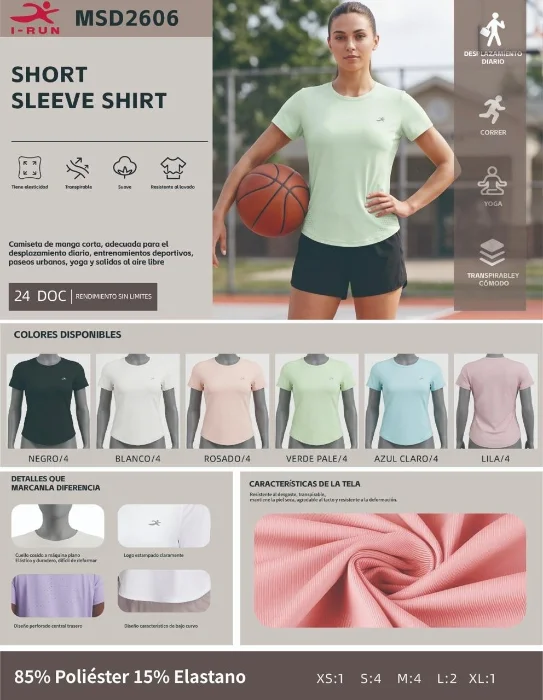 Remera Deportiva Irun Dama