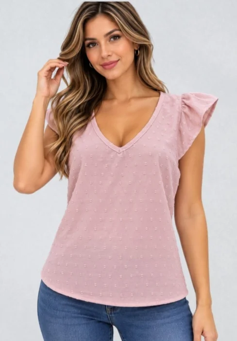 Musculosa con Escote V con Alita
