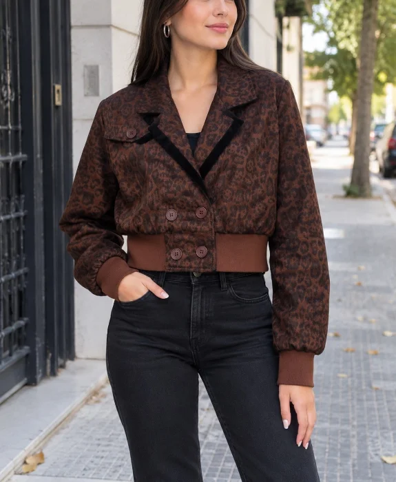 Campera  Print Pupera Cuello V