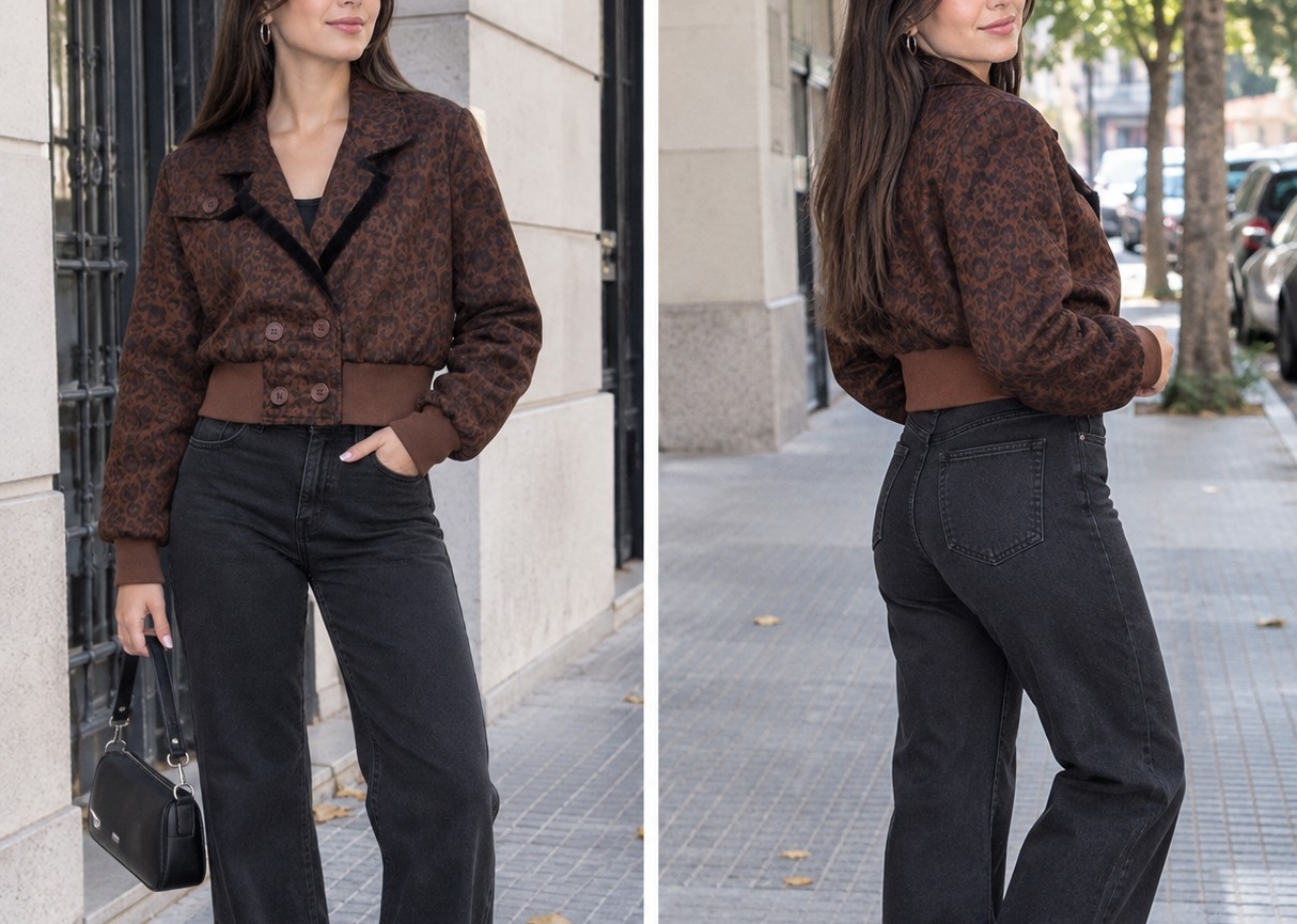 Campera  Print Pupera Cuello V - Imagen 2