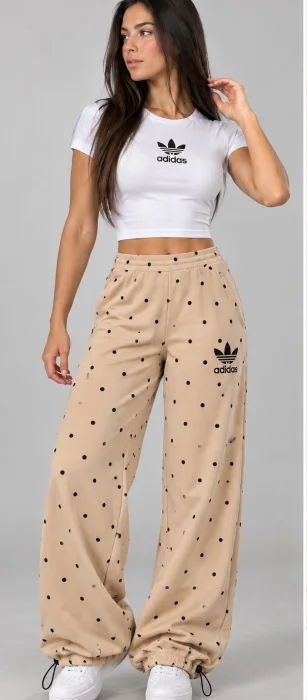 Palazo de Lycra con Puntos Regulador y Bolsillos