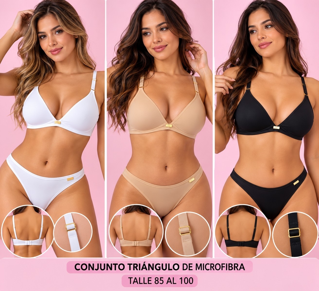 Conjunto Triángulo de Dama  sin Aro - Imagen 1