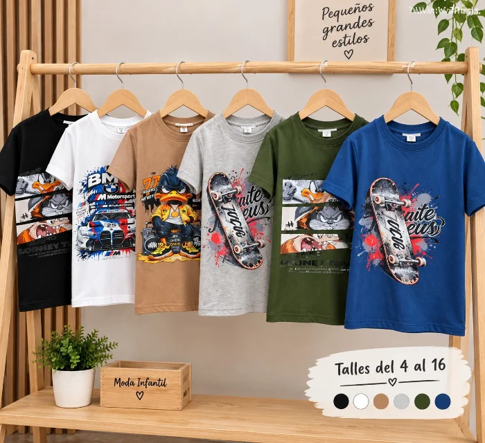 Remeras de Algodón Nene