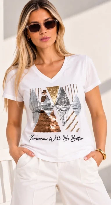 Remera Bordada Tomorrow Importado
