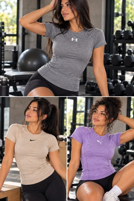 Remera Lycra Jaspeada