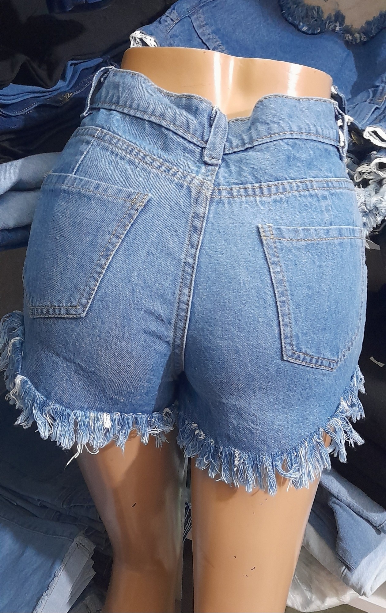 Shorts Pollera 3 Tiras Ston Tiro Intermedio Rígido Deflecado - Imagen 4