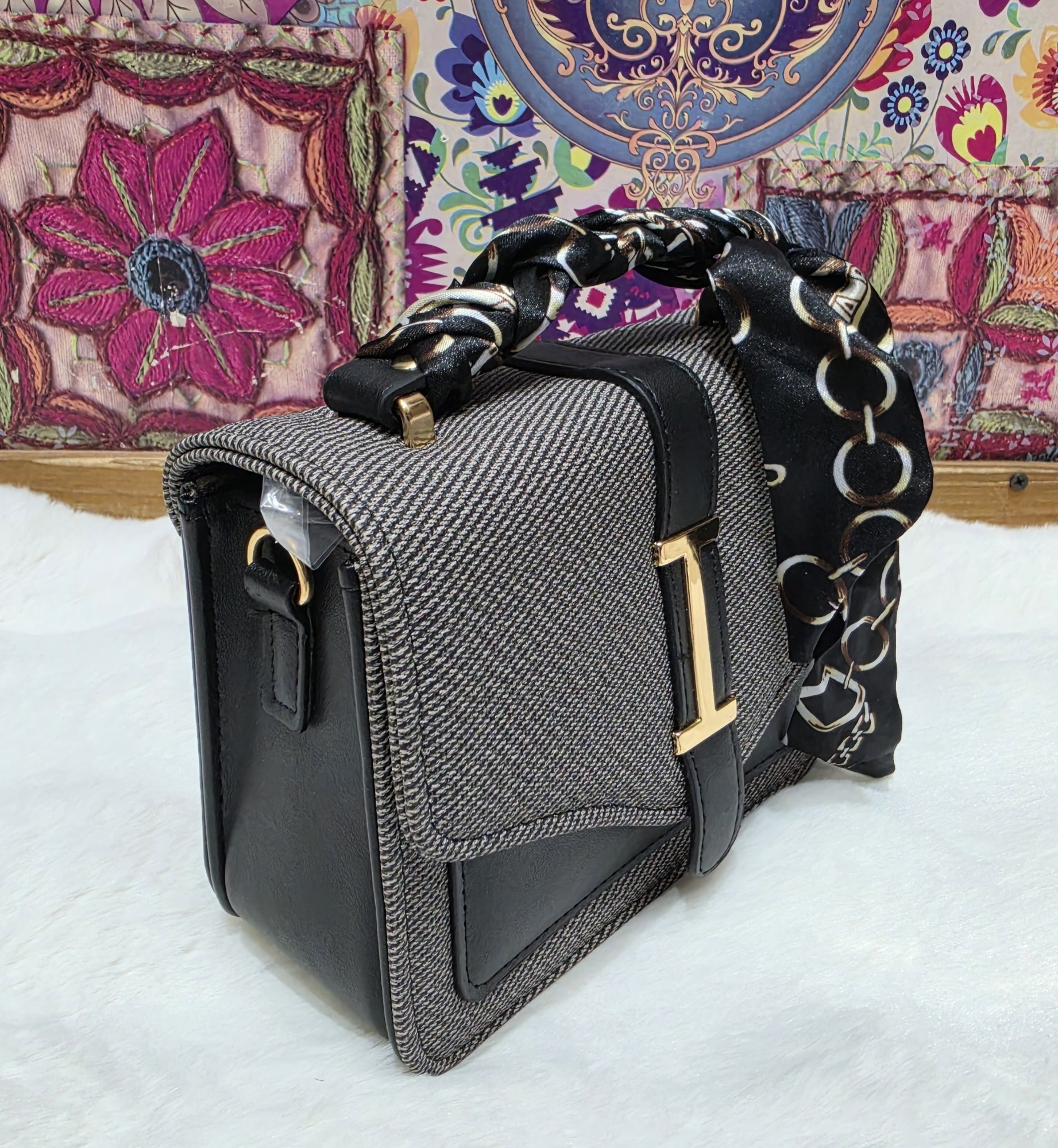 Hermoso Modelo de  Carterita Morral de Cuero Pu  Excelente Calidad - Imagen 6