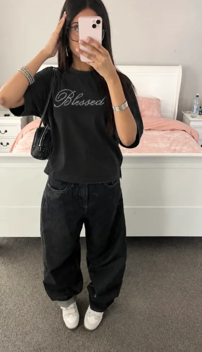 Remera Boxi Fit Brillitos